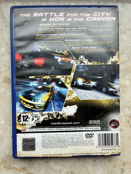 PS2 / Sony Playstation 2 - Need For Speed Carbon