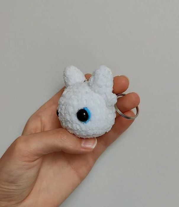 Conjunto Toothless & Light Fury | Porta-chaves | em Crochet | Amigurumi
