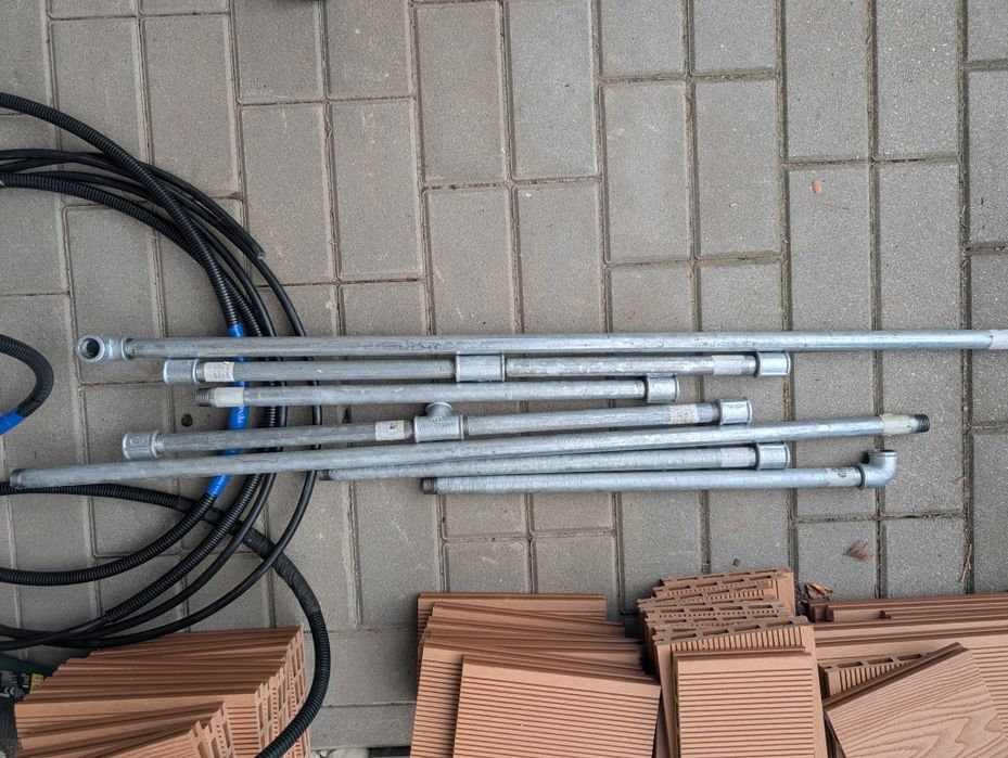 Rury stalowe gwintowane trójniki kolanka 1/2 cala