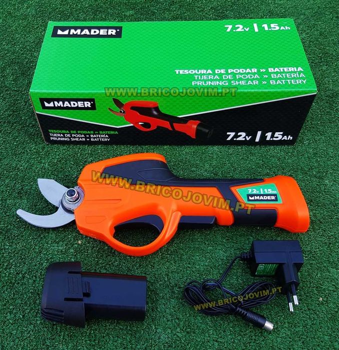 Tesoura de Poda Elétrica - BATERIA DE 1.5Ah / 7.2V - 900Gramas - NOVAS