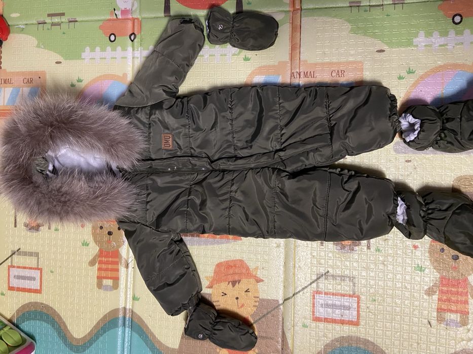 Дитячий зимовий комбінезон 80 розмір + подарунок