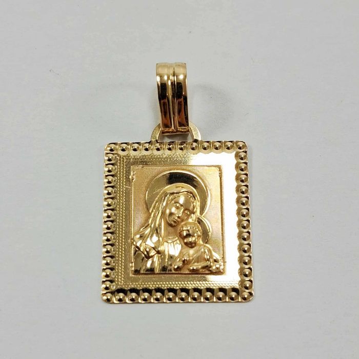 Złota zawieszka matka boska z dzieciątkiem 585 2,21g