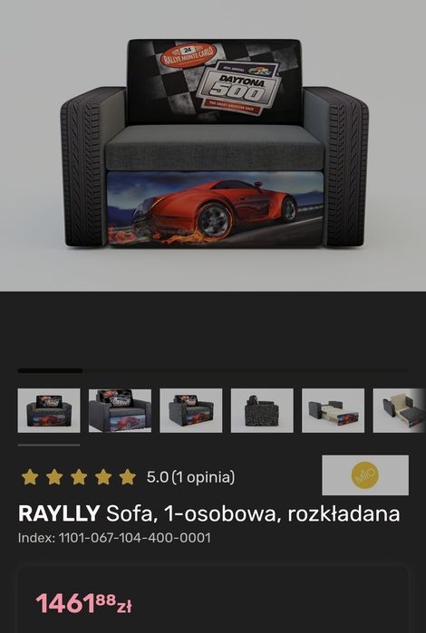 Łóżko dziecięce rozkładane sofa Agata