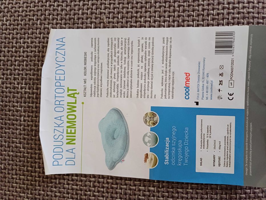 Sprzedam poduszkę ortopedyczną dla niemowląt