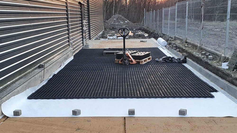 Geowłóknina pod Kostkę Kamień Bruk Kruszywo Kratkę 200cm 300cm 400cm