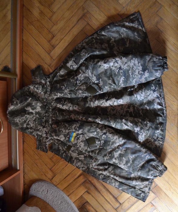 Куртка зимняя военная. Бушлат тактический. С капюшоном (отстёгивается)