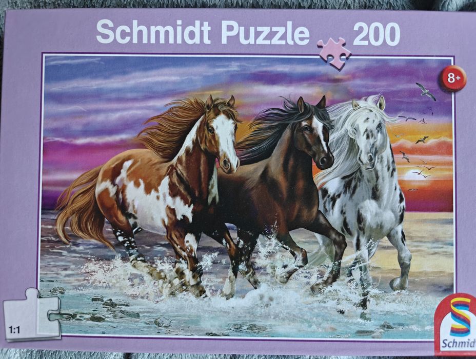 Puzzle 200 elementów Konie