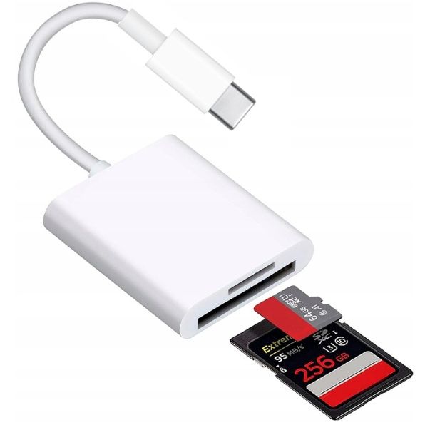 Czytnik kart pamięci Przejściówka Adapter USB-C - SD/TF