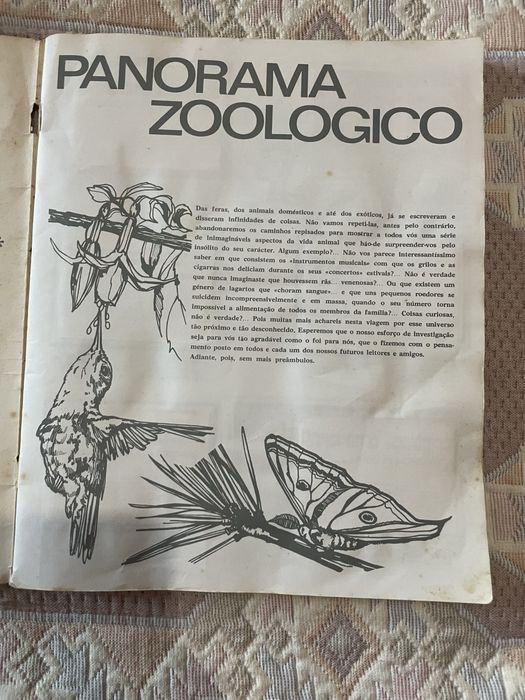 Caderneta de cromos completa Panorama zoológico