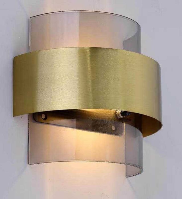 Kinkiet MIELE 40W G9 opal złoty