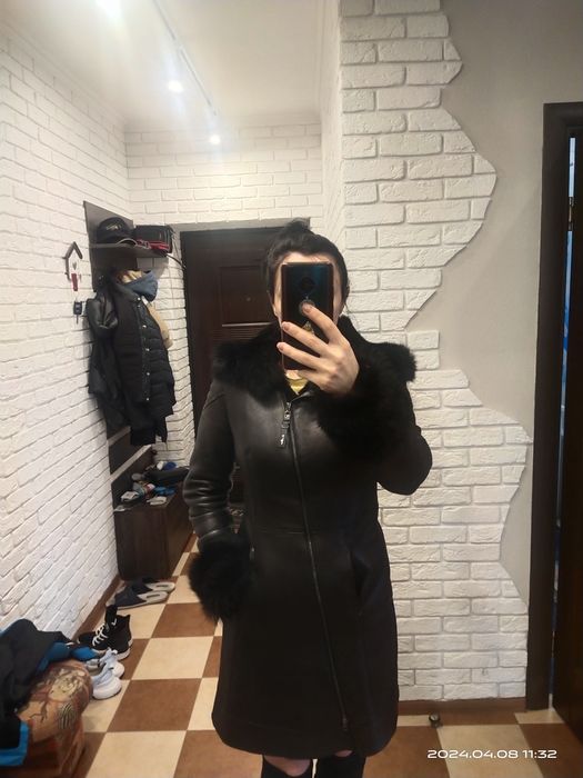 Продам шкіряну Дублянку 44р(S)