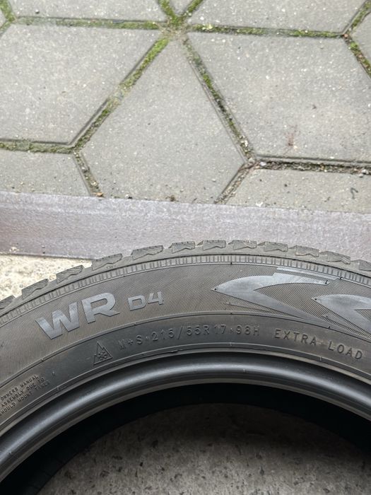 215/55/17 Nokian пара зима склад резина шини б/у
