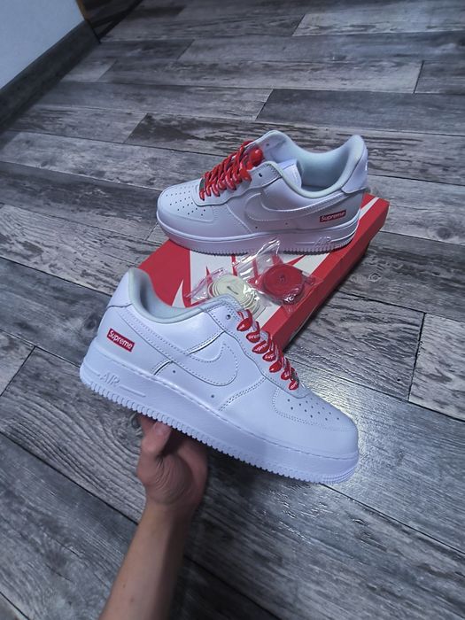 Air force 1 supreme white