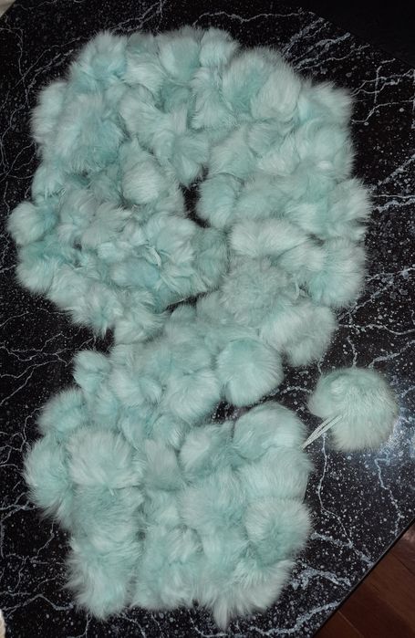 Шарф натур.мех кролик