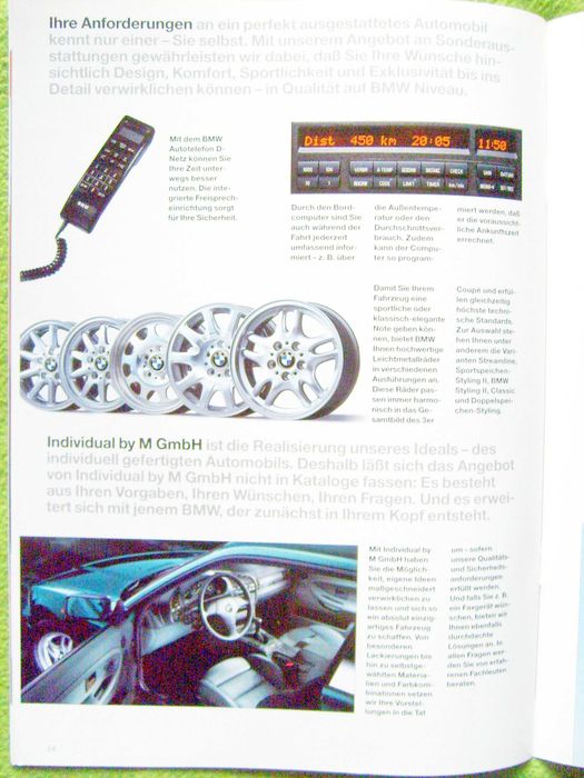 BMW 3 Coupe generacja E36 / 1997 - prospekt 32 strony, stan BDB+