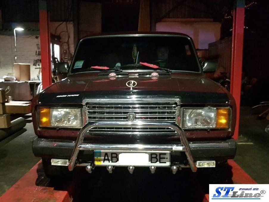 Кенгурятник WT003 для ВАЗ 2107 Нержавіюча сталь