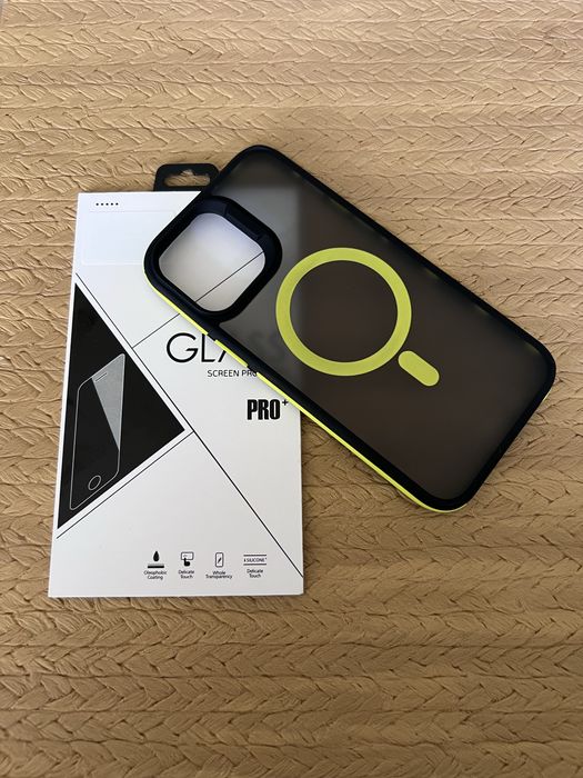 Etui Matt MagSafe do Apple iPhone 13 Pro Max Yellow + szkło GRATIS / nowe