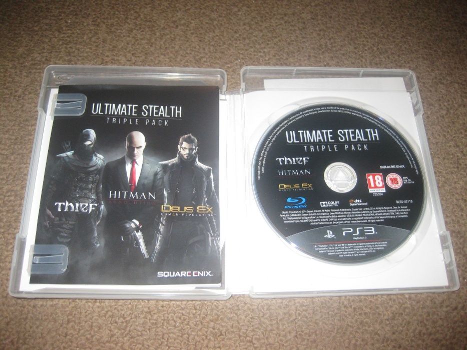Jogo "Ultimate Stealth- Triple Pack" PS3/Completo!