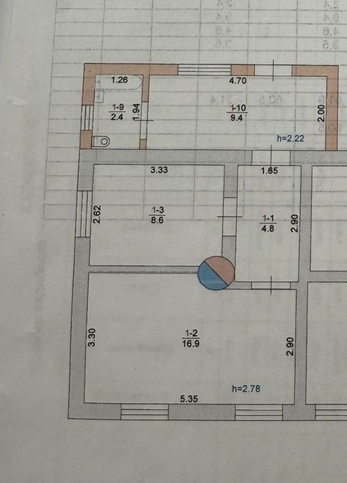 Продам часть ДОМА с ремонтом, АГВ, 2 комн., ул.Щорса, 34000 у.е