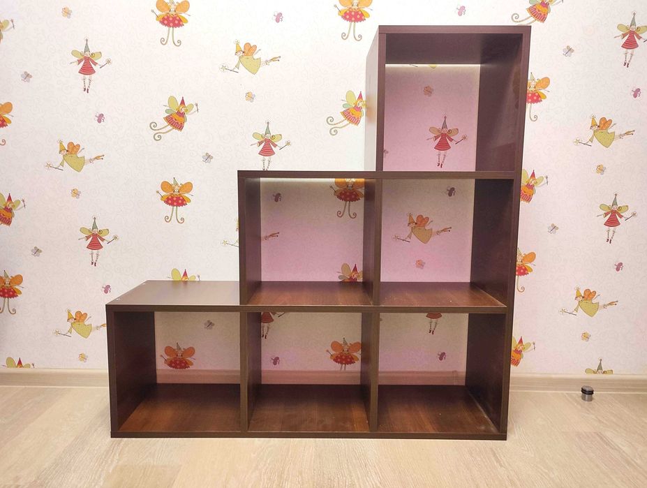 НОВИЙ стелаж горка в дитячу, гостьову, офіс. Сходинки, полички.