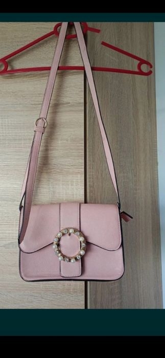 torebka damska pudrowa