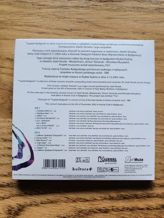 SBB – Live In Kuźnia - Tryptyk Bydgoski Część 3 2CD Skrzek Urny Wertico