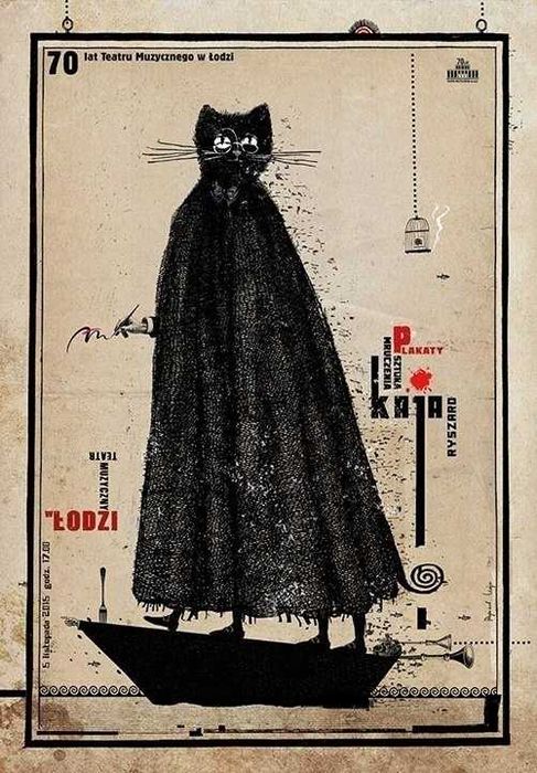 Plakat Ryszard Kaja 70 lat Teatru Muzycznego w Łodzi