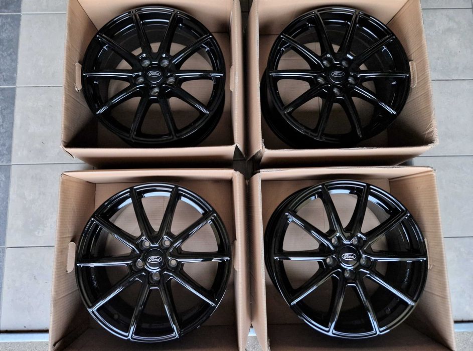 Alufelgi 17 5x108 Ford Mondeo Kuga C S-Max Focus Galaxy Edge Czarne 5#