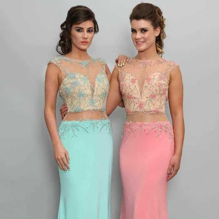 Эффектное свадебное платье в пол со шлейфом от Renee Couture UK 12_46р