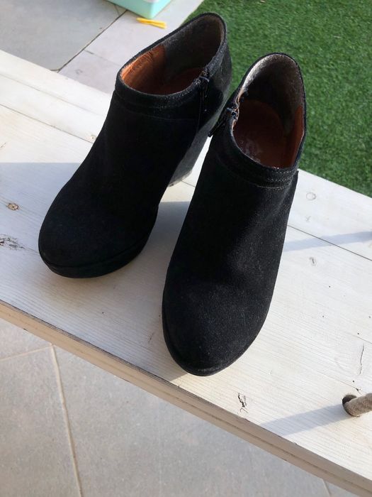 Botas cunha pretas - tam. 37