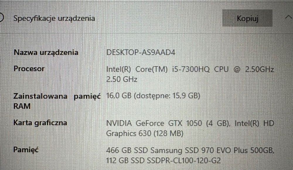Laptop gamingowy HP Omen 17cali
