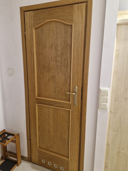 Drzwi dębowe fornir, naturalne drzewo