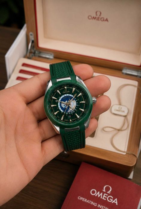 Премиум часы Omega Aqua Terra Worldtimer Механические