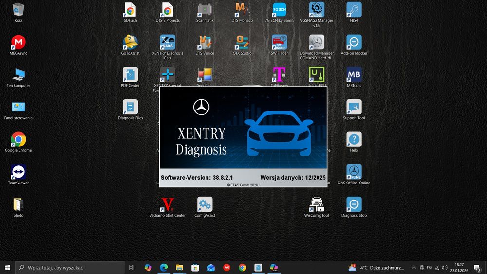 Xentry 2025 PL. C4,C6, vcx, openport