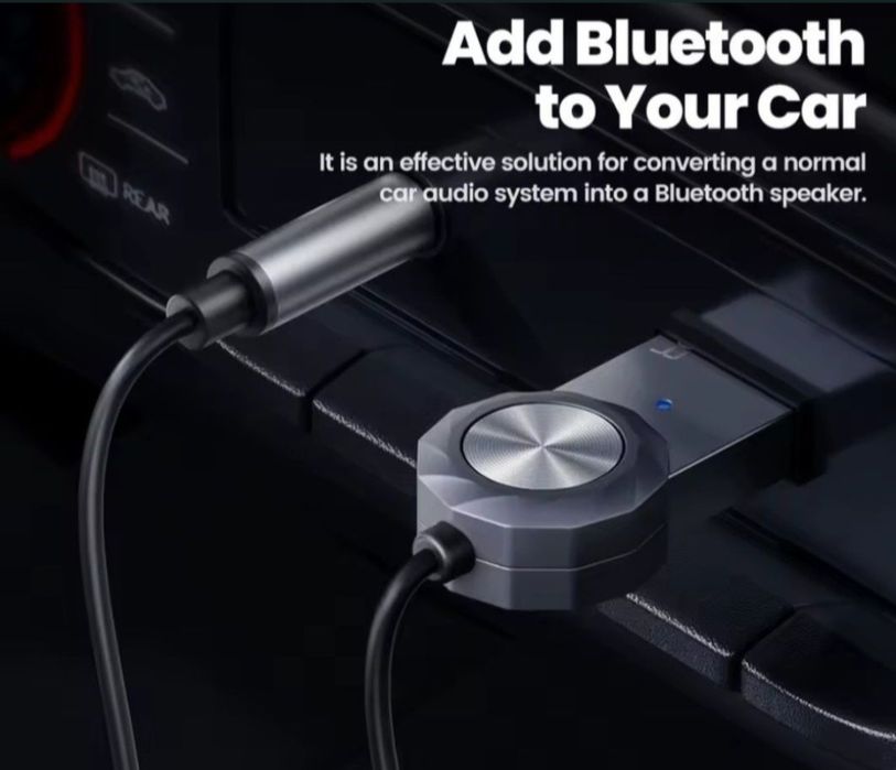 Bluetooth Transmiter TOOCKI  5.1  Adapter Odbiornik Audio AUX do  auta