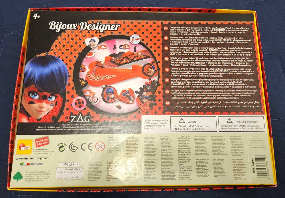 Biedronka i czarny kot - zestaw do projektowania bransoletek