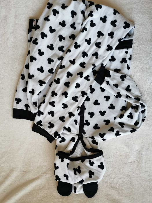 Minnie polar, strój piżama, zatrzaski wiązanie w pasie