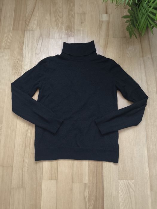 sweter z golfem golf 100% wełny merino premium vistula