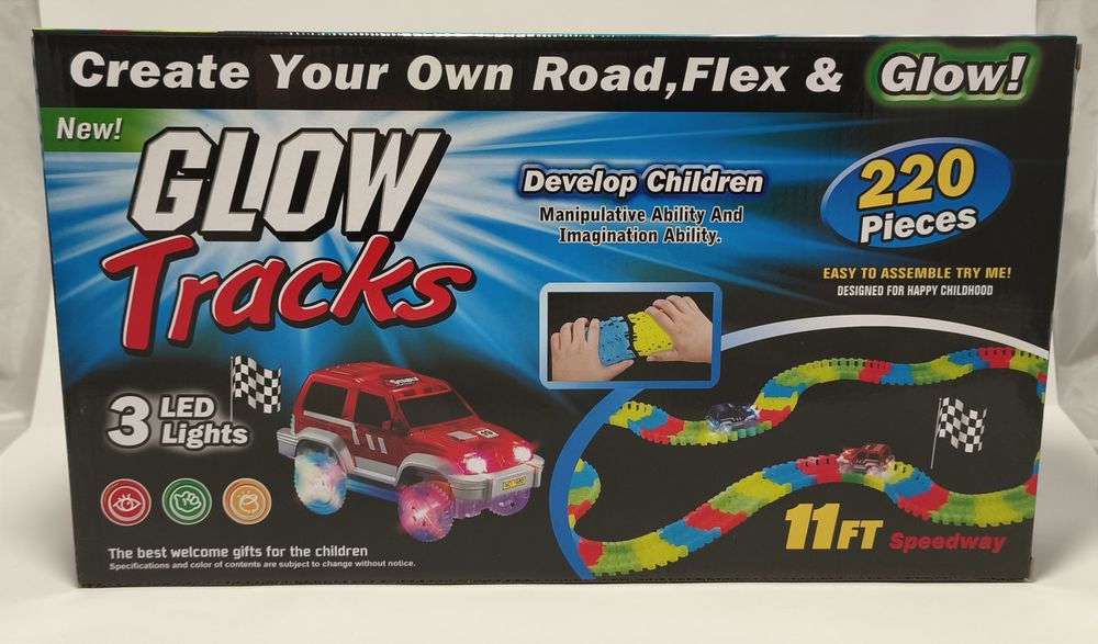 Tor ledowy z autkiem samojeżdżącym duży