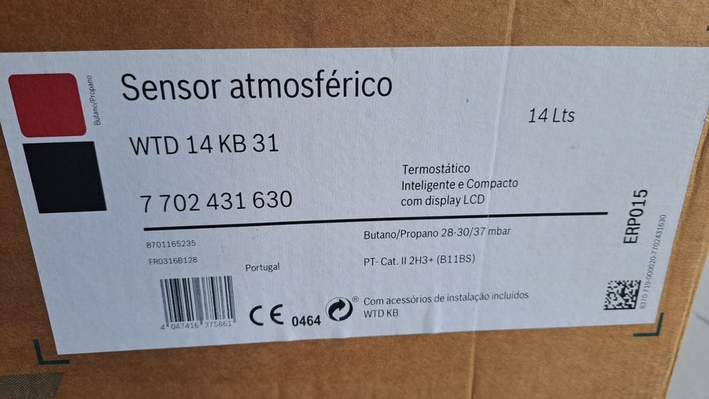Esquentador Vulcano 14L sensor termostatico