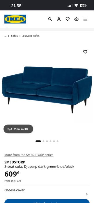 Sofá IKEA 3 lugares