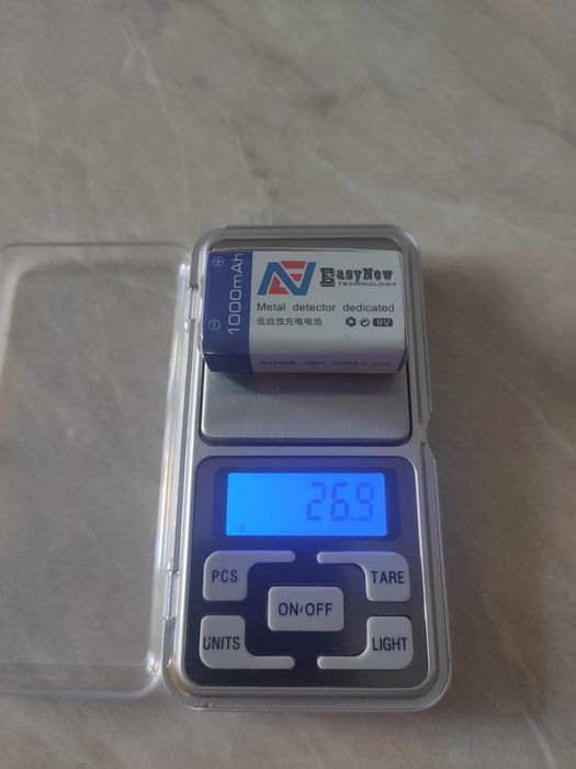 Аккумулятор Крона 9V 1000mAh Li-Ion EasyNew, зарядка через micro-USB