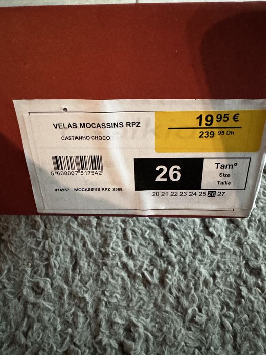 Calçado para bebé