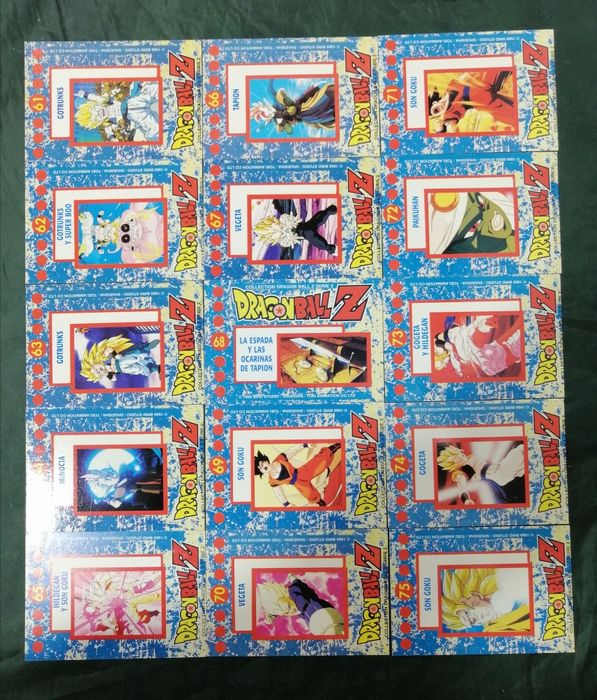 Cartas dbz Dragon Ball Z  2 série estado rigorosamente novo  cada 0,75