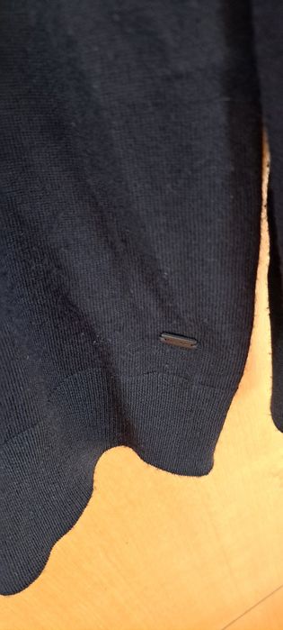 Męski sweter Vistula – 100% wełna merino, czarny, rozmiar XL