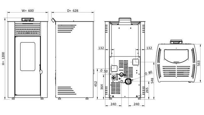 Salamandra a Pellets 12 KW