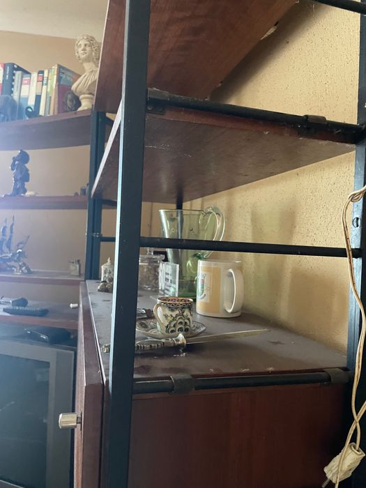 Móveis sala castanho anos 80
