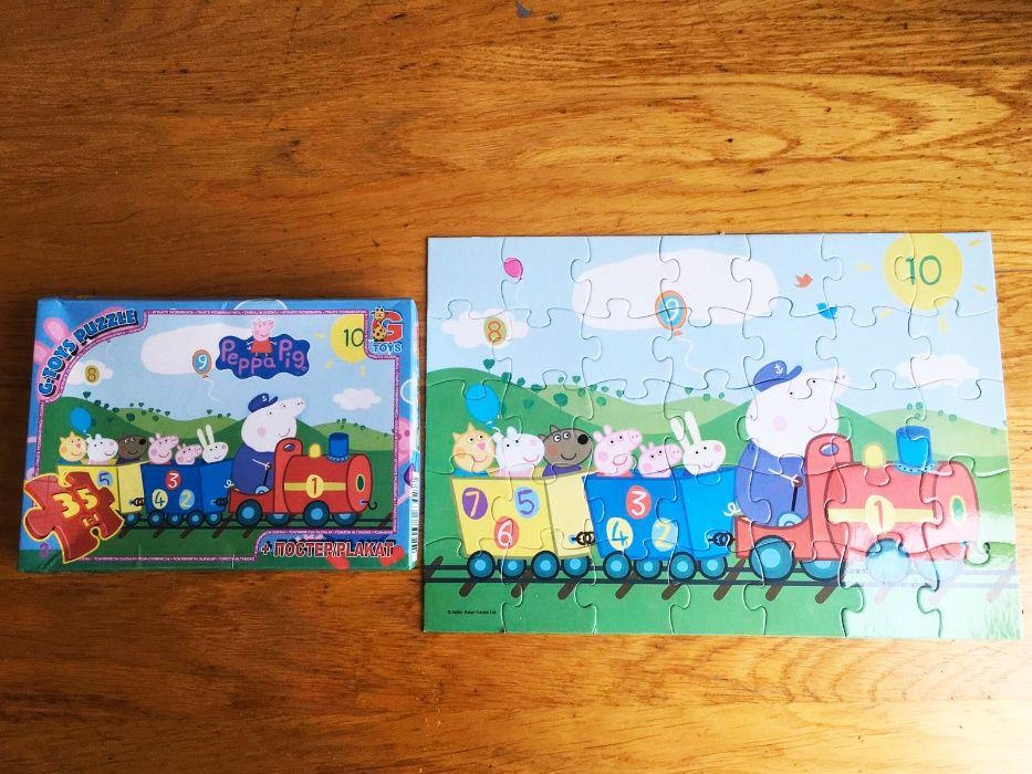 детские пазлы паззлы мозаика Мстители Peppa Pig Свинка Пепа Маугли