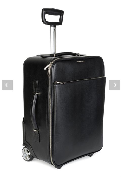 Mala viagem troley de pele marca Ermenegildo Zegna