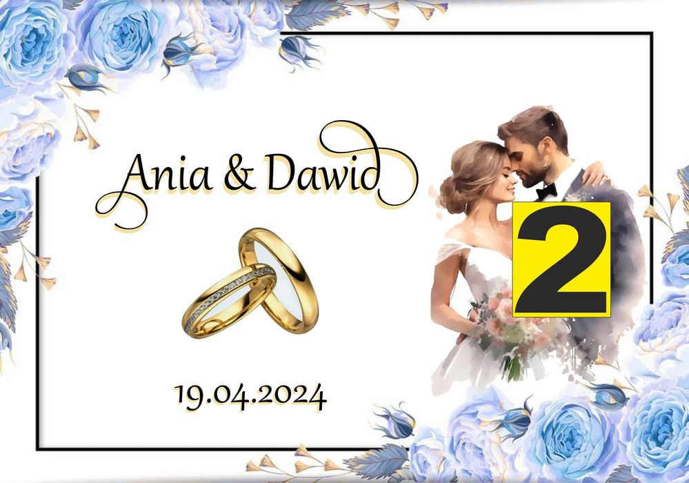 Pan Opłatek na tort - ŚLUB A4